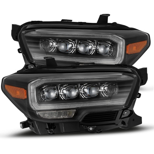 AlphaRex NOVA LED Projector Headlights Black for 16-20 Toyota Tacoma