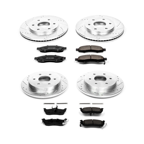 Power Stop Front & Rear Z23 Evolution Sport Brake Kit for 04-05 Infiniti QX56