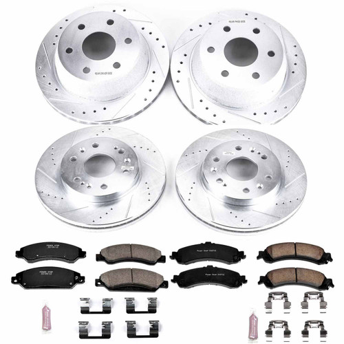 Power Stop Front & Rear Z23 Evolution Sport Brake Kit for 05-06 Sierra 1500 Denali