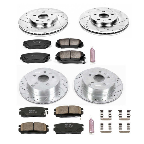 Power Stop Front & Rear Z23 Evolution Sport Brake Kit for 10-17 Equinox