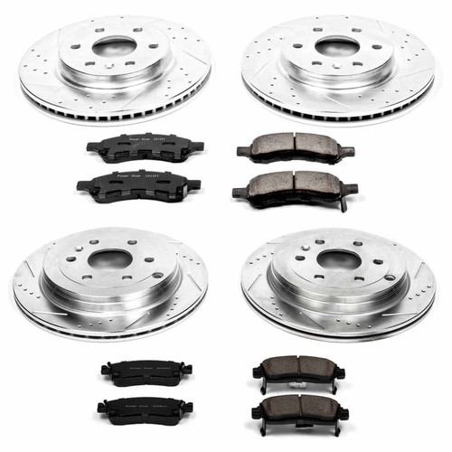 Power Stop Front & Rear Z23 Evolution Sport Brake Kit for 08-17 Buick Enclave