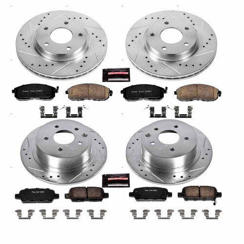 Power Stop Front & Rear Z23 Evolution Sport Brake Kit for 13-18 Nissan Sentra