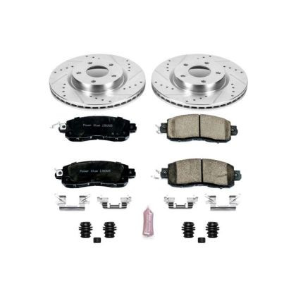 Power Stop Front & Rear Z23 Evolution Sport Brake Kit for 13-18 Nissan Altima