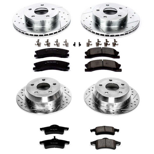 Power Stop Front & Rear Z23 Evolution Sport Brake Kit for 99-04 Jeep Grand Cherokee