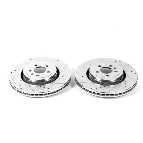 Power Stop Front Evolution Drilled & Slotted Rotors for 14-18 Dodge Charger