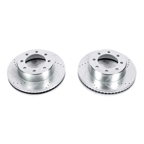 Power Stop Front Evolution Drilled & Slotted Rotors for 09-10 Dodge Ram 2500