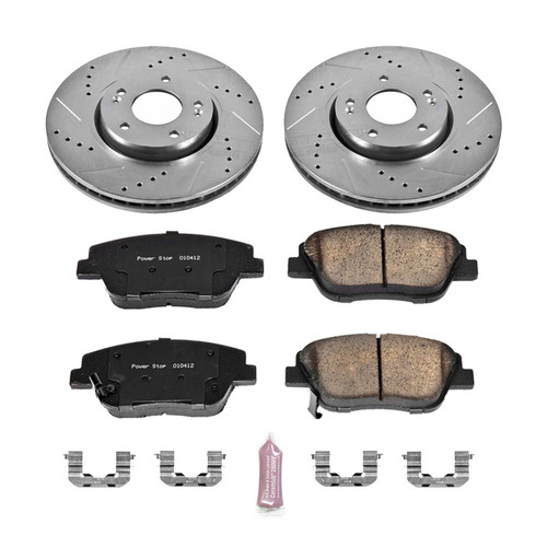 Power Stop Front Z23 Evolution Sport Brake Kit for 10-15 Hyundai Sonata