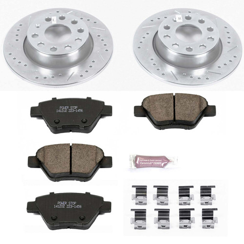 Power Stop Rear Z23 Evolution Sport Brake Kit for 10-12 Audi A3