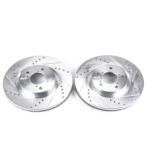 Power Stop Front Evolution Drilled & Slotted Rotors for 09-14 Acura TL