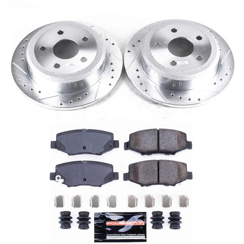 Power Stop Rear Z23 Evolution Sport Brake Kit for 07-17 Jeep Wrangler