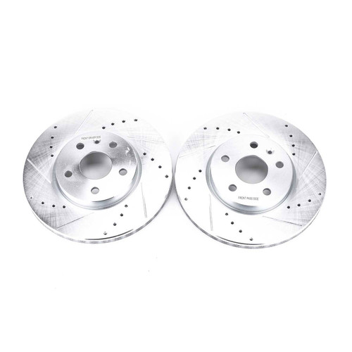 Power Stop Front Evolution Drilled & Slotted Rotors for 2010 Buick Allure