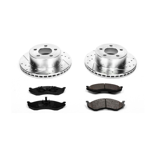 Power Stop Front Z23 Evolution Sport Brake Kit for 90-99 Jeep Cherokee 4WD