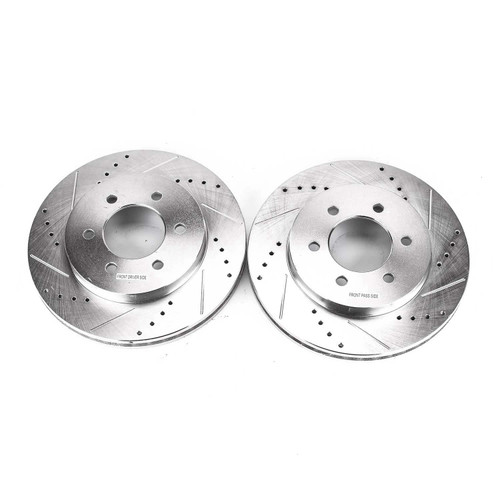 Power Stop Front Evolution Drilled & Slotted Rotors for 04-08 Ford F-150 4WD