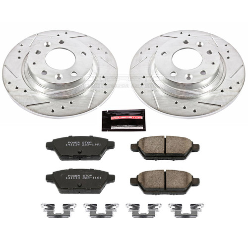 Power Stop Rear Z23 Evolution Sport Brake Kit for 06-12 Ford Fusion