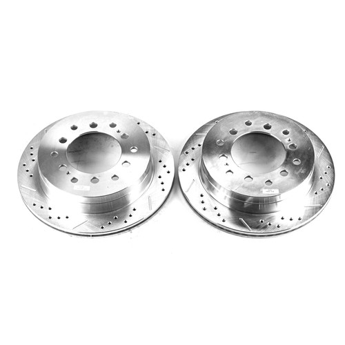 Power Stop Rear Evolution Drilled & Slotted Rotors for 03-09 Lexus GX470