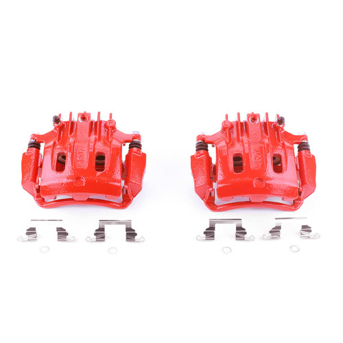 Power Stop Rear Red Calipers w/Brackets for 00-05 Ford Excursion