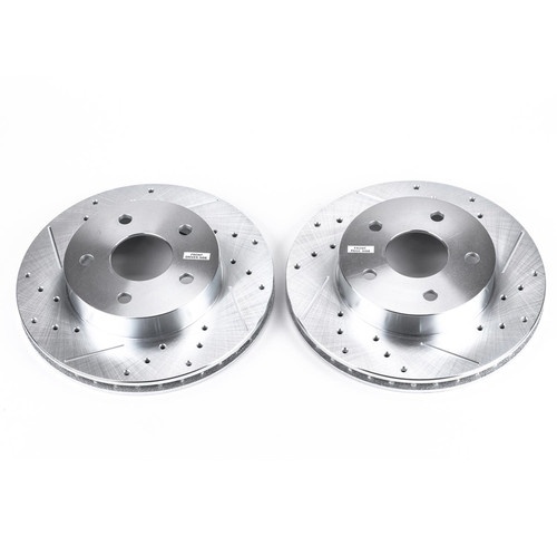 Power Stop Front Evolution Drilled & Slotted Rotors for 99-04 Jeep Grand Cherokee