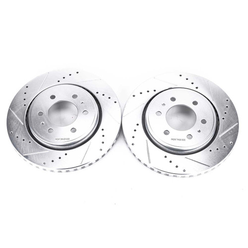 Power Stop Front Evolution Drilled & Slotted Rotors for 07-19 Ford Expedition