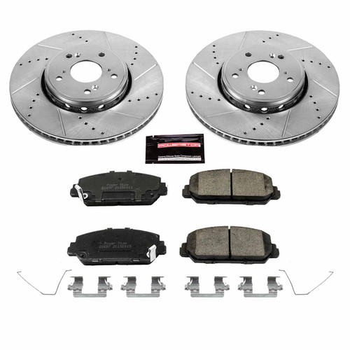 Power Stop Front Z23 Evolution Sport Brake Kit for 2016 Acura ILX