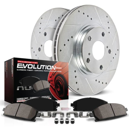 Power Stop Front Z23 Evolution Sport Brake Kit for 2016 Acura ILX