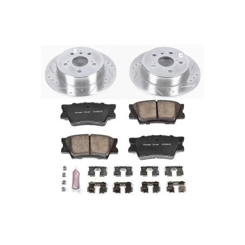 Power Stop Rear Z23 Evolution Sport Brake Kit for 13-18 Lexus ES300h
