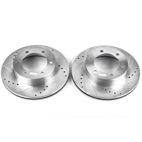Power Stop Front Evolution Drilled & Slotted Rotors for 96-02 Toyota 4Runner