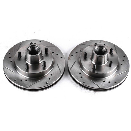 Power Stop Front Evolution Drilled & Slotted Rotors for 82-87 Buick Regal