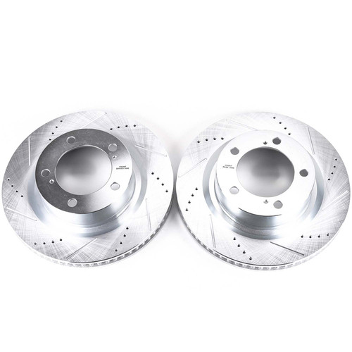 Power Stop Front Evolution Drilled & Slotted Rotors for 16-19 Lexus LX570