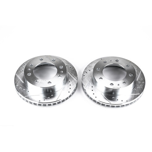 Power Stop Front Evolution Drilled & Slotted Rotors for 02-04 Avalanche 2500