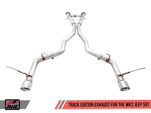 AWE Track Edition Exhaust Chrome Silver Tips for Jeep Grand Cherokee SRT
