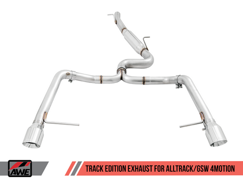 AWE Track Edition Exhaust Silver Tips for VW Golf Alltrack / Sportwagen 4Motion