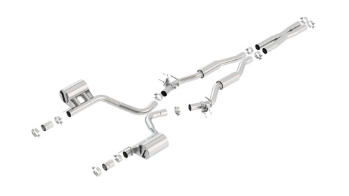 Borla S-TYPE Catback Exhaust w/ Valves Factory Bezel for 2015 Challenger SRT/392