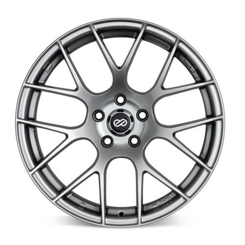 Enkei Raijin 18x9.5 35mm 5x112 72.6 Bore Diameter Hyper Silver Wheel
