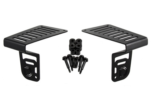 Diode Dynamics Cowl Mount LED Brackets for 2018-2021 Jeep JL Wrangler/Gladiator
