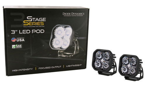 Diode Dynamics Worklight SS3 Sport White SAE Driving Standard LED Pod Lights