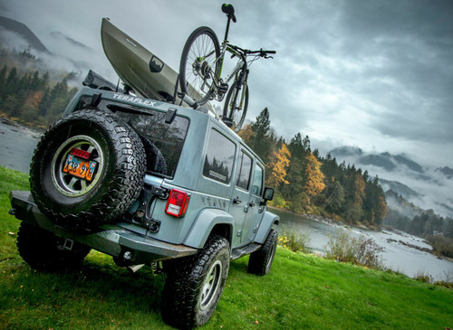TeraFlex Alpha HD Hinged Spare Tire Carrier Kit for JK Wrangler