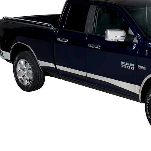 Putco Stainless Steel Rocker Panels for 19-20 Ram Quad Cab 6ft 4in Standard Box