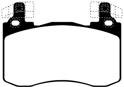 EBC Redstuff Front Brake Pads for 2019+ Genesis G70 2.0T (Brembo)