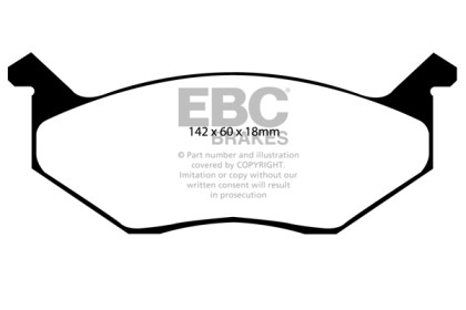 EBC Greenstuff Front Brake Pads for 80-83 Chrysler Cordoba 3.7