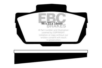 EBC Greenstuff Front Brake Pads for 66-67 Saab Sonnet 0.8