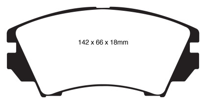 EBC Greenstuff Front Brake Pads for 10+ Buick Allure (Canada) 3.0