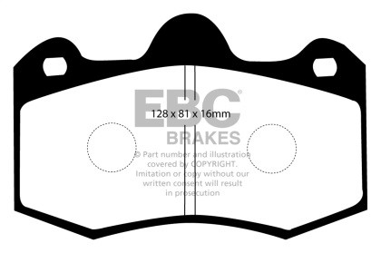 EBC Bluestuff Rear Brake Pads for 11+ Mclaren MP4-12C 3.8 Twin Turbo