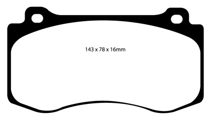 EBC Bluestuff Front Brake Pads for 05-10 Chrysler 300C 6.1 SRT8