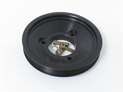 Fluidampr 8" Duel Belt 5 and 7 Rib Alternator Pulley for Ford 6.0L Powerstroke