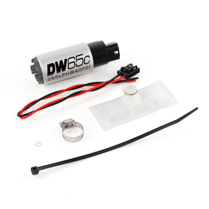 DeatschWerks DW65C 265lph Compact Fuel Pump w/ Install Kit for 88-91 BMW 325i