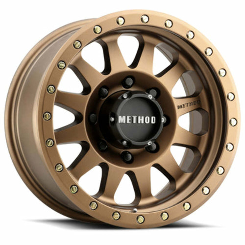 Method MR304 Double Standard 17x8.5 0mm Offset 8x170 130.81mm CB Bronze Wheel