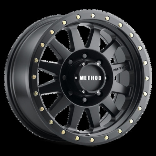 Method MR304 Double Standard 15x10 -50mm Offset 6x5.5 108mm CB Matte Black Wheel
