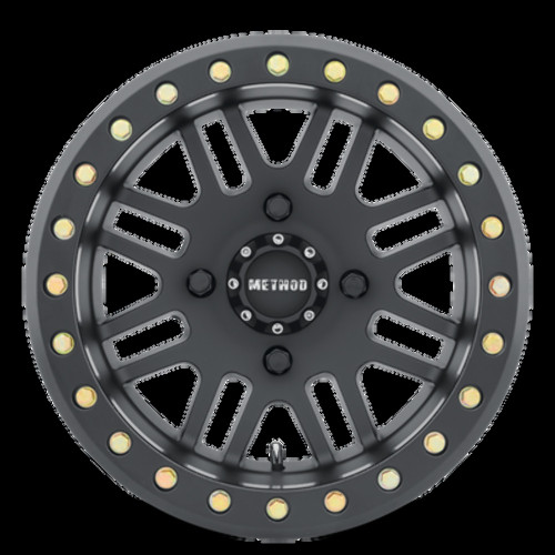 Method MR406 UTV Beadlock 15x8 4+4/0mm Offset 4x136 106mm CB Matte Black Wheel
