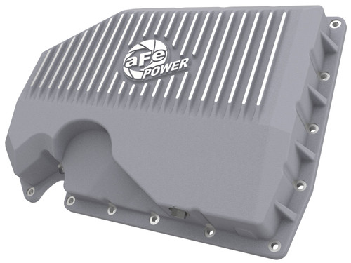 aFe POWER Street Series Engine Oil Pan Raw w/ Machined Fins for 06-21 VW GTI