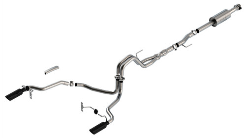 Borla Atak Catback Exhaust w/ Black Tips for 21+ Ford F150 5.0L